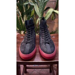 Daniel Patrick Men's Hightop Black Red Shoes Size 10 (43) Pre-Owned!
